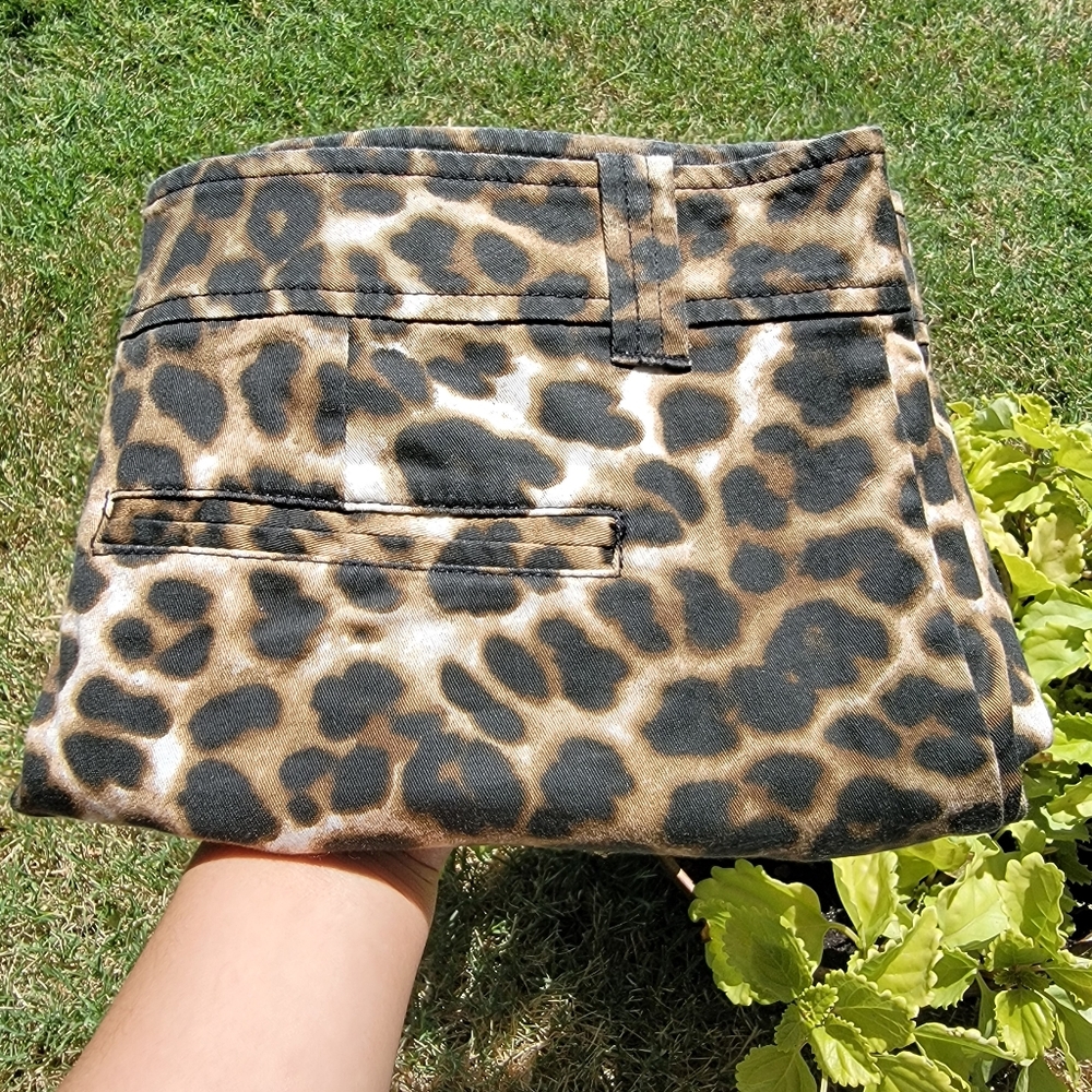 New York And Company | Soho Jeans | Leopard Print Womens Shorts Size 8
